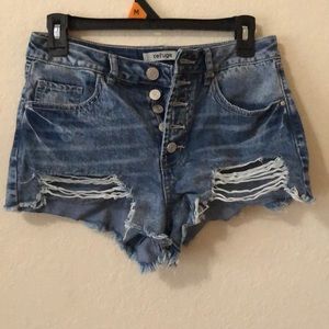 High waisted Jean shorts